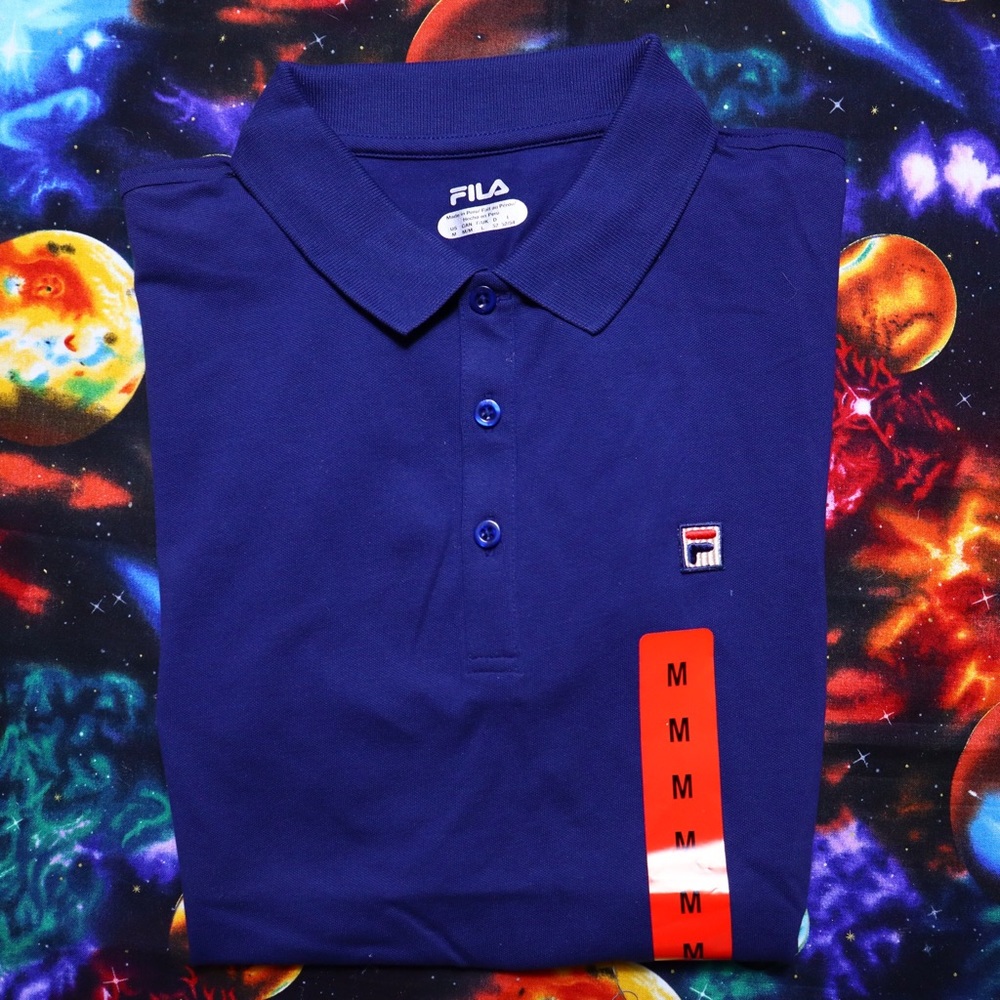 Fila logo polo embroidered shirt NEW